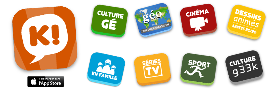 Des packs pour toute la famille dans l'application Kiwiz pour iPhone et iPad